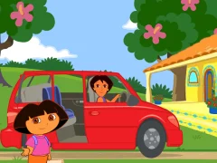 Trò chơi Dora The explorer Dora's Ride-Along City Adventure trực tuyến