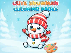 Trò chơi Cute Snowman Coloring Pages trực tuyến