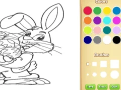 Trò chơi Easter Bunny Coloring Book for Kids trực tuyến