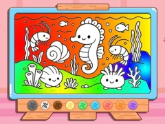 Trò chơi Coloring Book: Kawaii Sea Animals trực tuyến