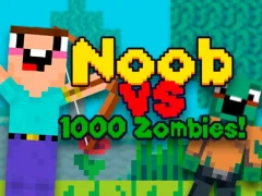 Trò chơi Noob vs 1000 Zombies trực tuyến