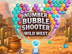 Trò chơi Number Bubble Shooter Wild West trực tuyến