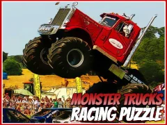 Trò chơi Monster Trucks Racing Puzzle trực tuyến