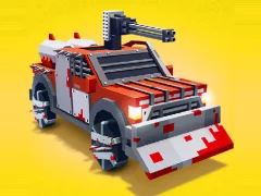 Trò chơi Zombie Derby Blocky Roads trực tuyến