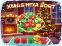 Trò chơi Xmas Hexa Sort trực tuyến