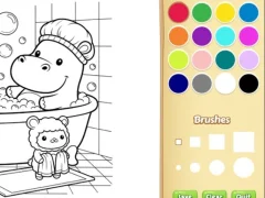 Trò chơi Cozy Friends Coloring Book for Kids trực tuyến