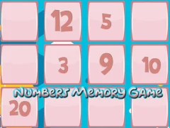 Trò chơi Memory Game With Numbers trực tuyến