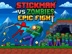 Trò chơi Stickman vs Zombies: Epic Fight trực tuyến