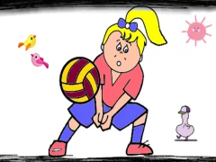 Trò chơi Volleyball Fun Coloring trực tuyến