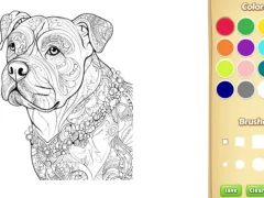 Trò chơi Dog Coloring Book for Adults trực tuyến