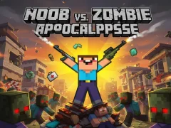 Trò chơi Noob vs Zombie Apocalypse trực tuyến