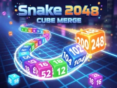 Trò chơi Snake 2048: Cube Merge trực tuyến