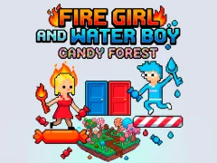 Trò chơi Fire Girl and Water Boy Candy Forest trực tuyến