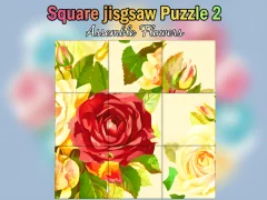 Trò chơi Square jigsaw Puzzle 2  Assemble Flowers trực tuyến