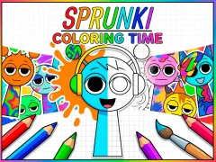 Trò chơi Sprunki Coloring Time trực tuyến