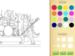 Trò chơi Dinosaur Coloring Book For Kids trực tuyến