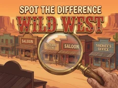 Trò chơi Spot The Difference Wild West trực tuyến