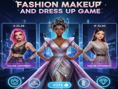Trò chơi Fashion Makeup And Dress Up Game trực tuyến