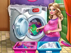 Trò chơi Mommy washing clothes trực tuyến