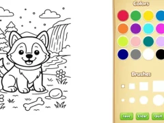 Trò chơi Dog Coloring Book trực tuyến