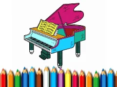 Trò chơi Back To School: Piano Coloring Book trực tuyến