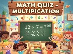 Trò chơi Math Quiz - Multiplication trực tuyến