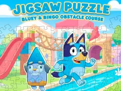 Trò chơi Jigsaw Puzzle: Bluey & Bingo Obstacle Course trực tuyến