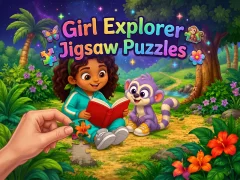 Trò chơi Girl Explorer Jigsaw Puzzles trực tuyến