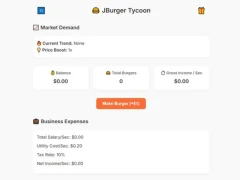 Trò chơi Jburger Tycoon trực tuyến