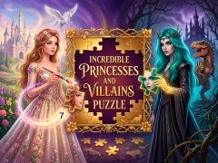 Trò chơi Incredible Princesses and Villains Puzzle trực tuyến