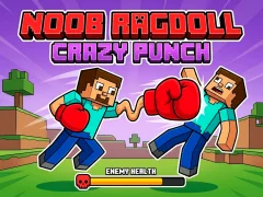 Trò chơi Noob Ragdoll: Crazy Punch trực tuyến