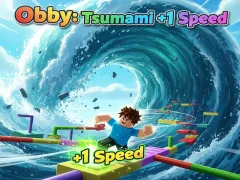 Trò chơi Obby: Tsunami +1 speed trực tuyến