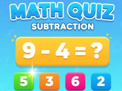 Trò chơi Math Quiz - Subtraction trực tuyến