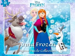 Trò chơi Anna Frozen Jigsaw Puzzle Collection trực tuyến
