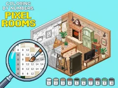 Trò chơi Coloring by Numbers Pixel Rooms trực tuyến