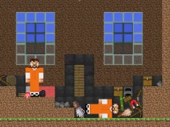 Trò chơi Escape from the prison in Mineblock! Destruction! trực tuyến