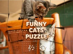 Trò chơi Funny Cats Puzzle trực tuyến