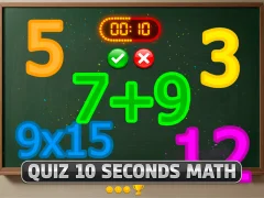 Trò chơi Quiz 10 Seconds Math trực tuyến