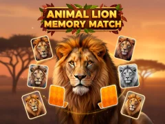 Trò chơi Animal Lion Memory Match trực tuyến