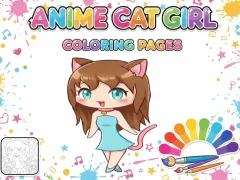 Trò chơi Anime Cat Girl Coloring Pages trực tuyến
