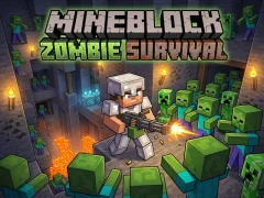 Trò chơi Mineblock Zombie Survival trực tuyến