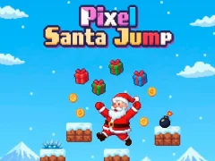 Trò chơi Pixel Santa Jump trực tuyến