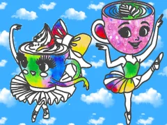 Trò chơi Coloring Book for kids: Ballerina Cappuccina trực tuyến