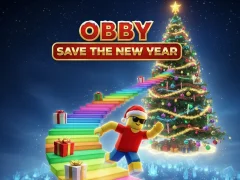 Trò chơi Obby Save the New Year trực tuyến