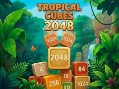 Trò chơi Tropical Cubes 2048 trực tuyến