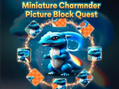 Trò chơi Miniature Charmander Picture Block Quest trực tuyến