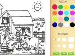 Trò chơi Farm Coloring Book For Kids trực tuyến