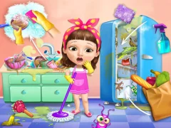 Trò chơi Sweet Baby Girl Cleanup Messy House trực tuyến