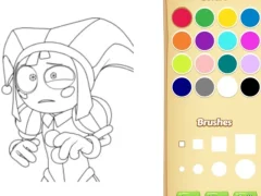 Trò chơi Pomni Coloring Book For Kids trực tuyến