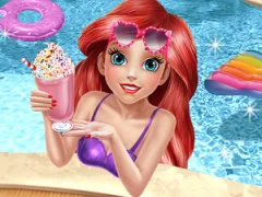 Trò chơi Mermaid Princess Pool Time trực tuyến